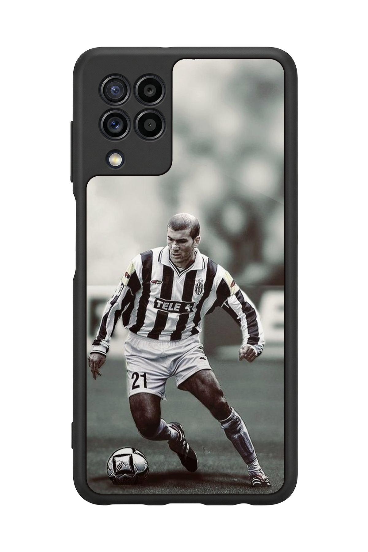 Samsung Galaxy M22 Uyumlu Zidane Tasarımlı Glossy Premium Kılıf