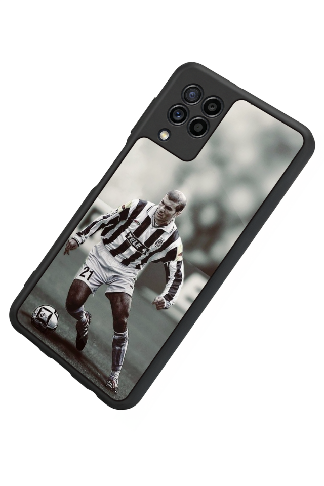 Samsung Galaxy M22 Uyumlu Zidane Tasarımlı Glossy Premium Kılıf
