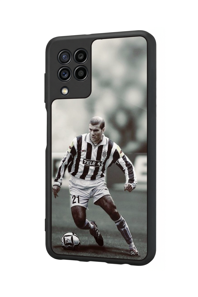 Samsung Galaxy M22 Uyumlu Zidane Tasarımlı Glossy Premium Kılıf