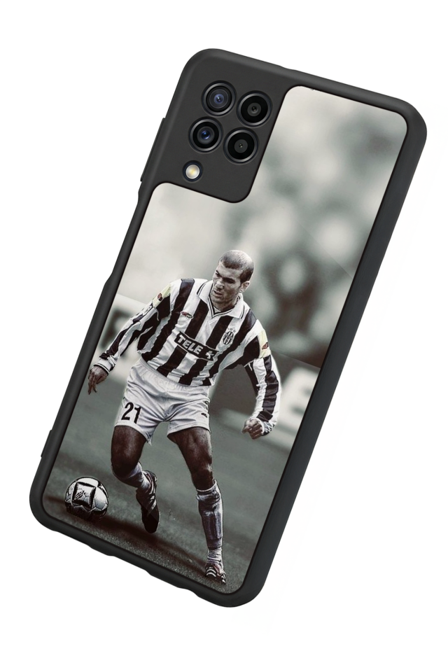 Samsung Galaxy M22 Uyumlu Zidane Tasarımlı Glossy Premium Kılıf