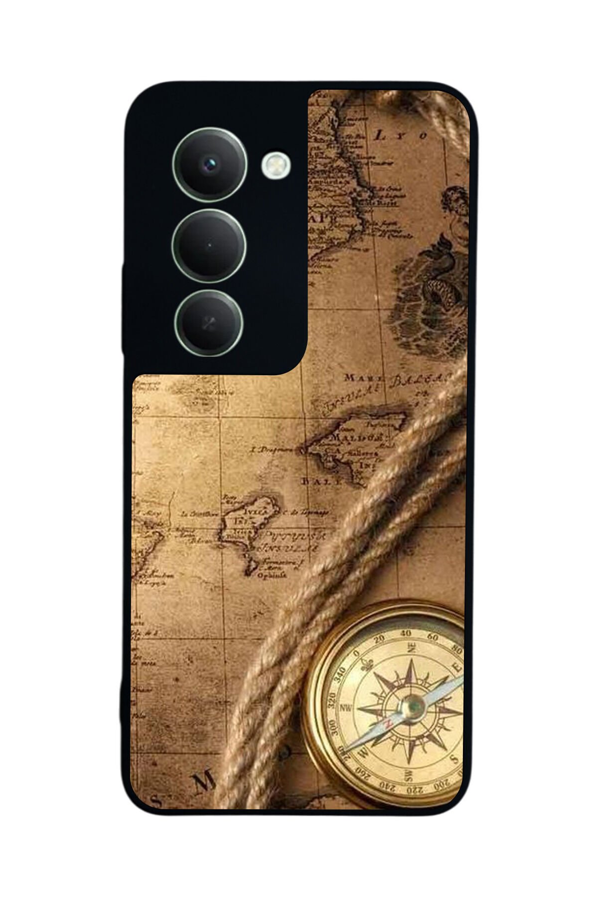 Xiaomi Redmi 15 5G Uyumlu Pusula Tasarımlı Glossy Premium Kılıf