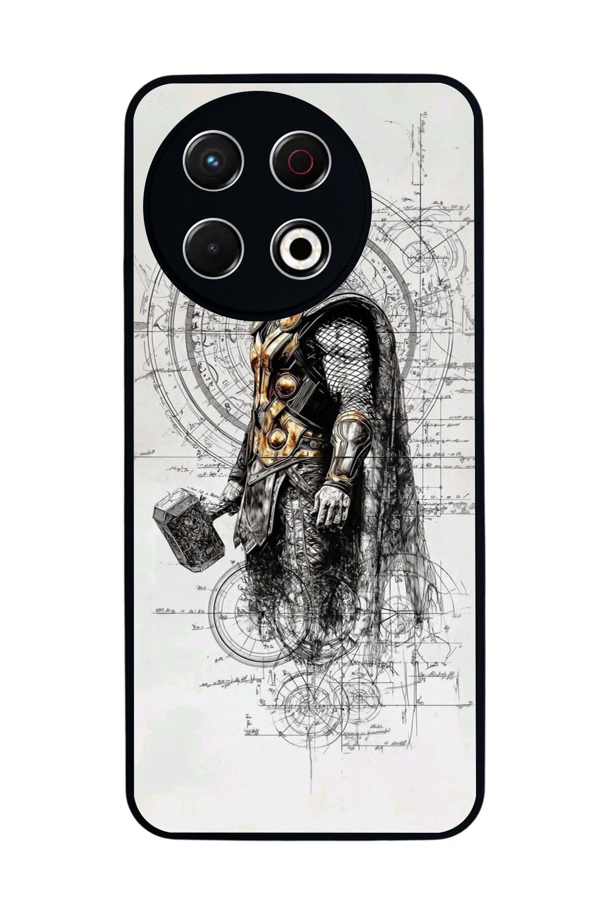 Tecno Spark 30 Pro Uyumlu Thor Tasarımlı Glossy Premium Kılıf