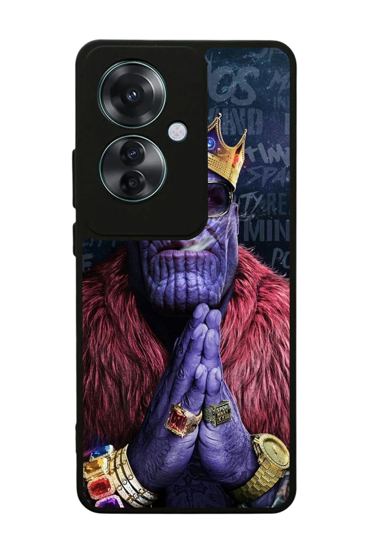 Oppo Reno 11F Uyumlu Thanos Tasarımlı Glossy Premium Kılıf