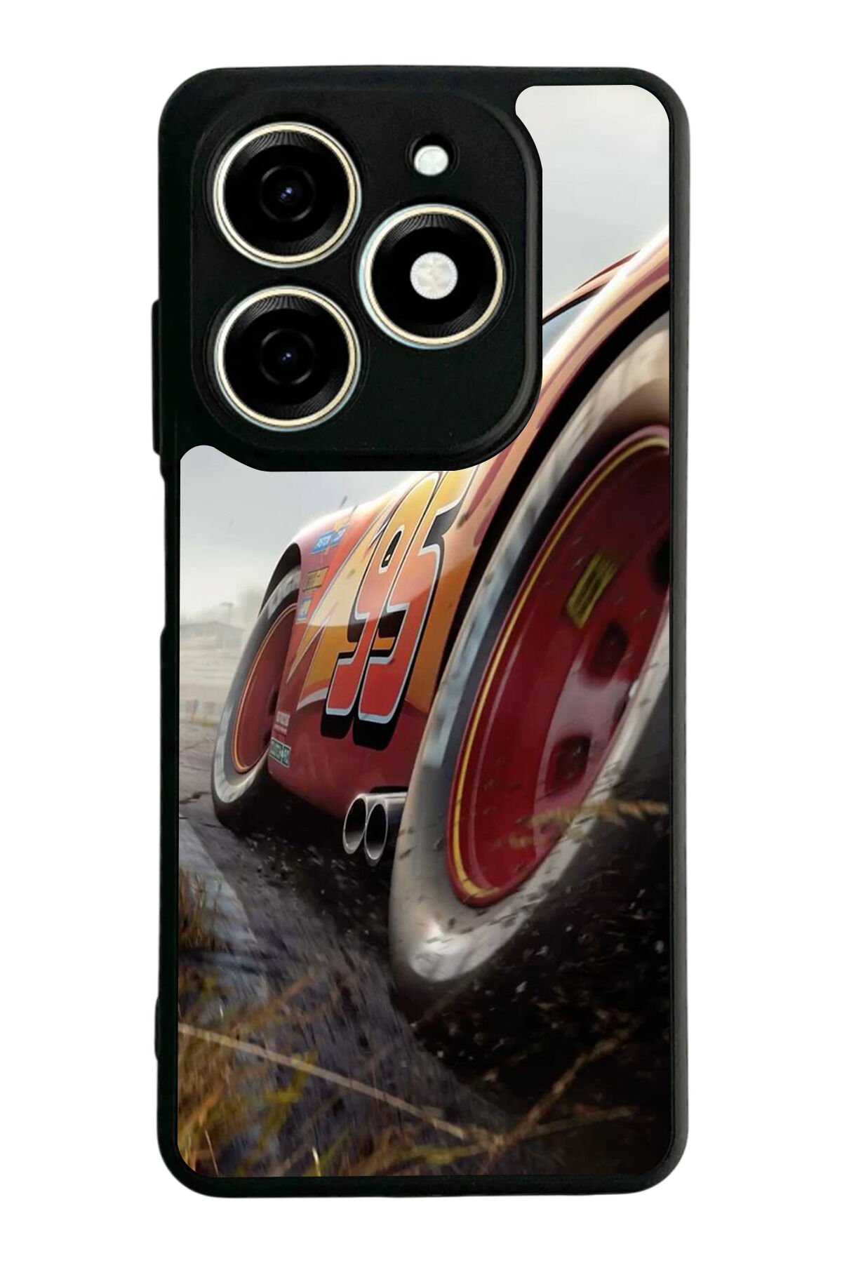 Infınıx Smart 8 Pro Uyumlu Şimsek McQueen Tasarımlı Glossy Premium Kılıf