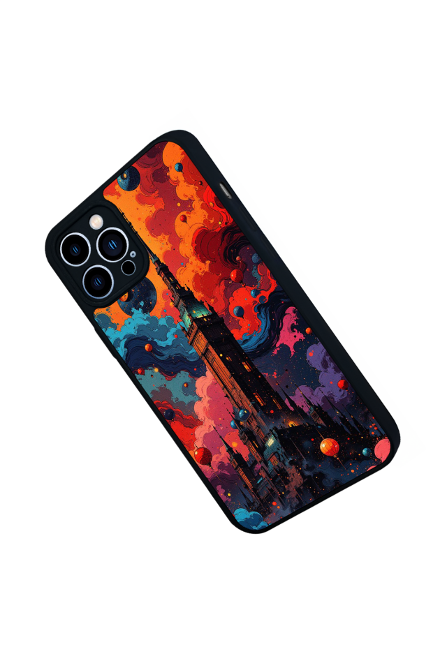 iPhone 13 Pro Max Uyumlu Abstract Tasarımlı Glossy Premium Kılıf