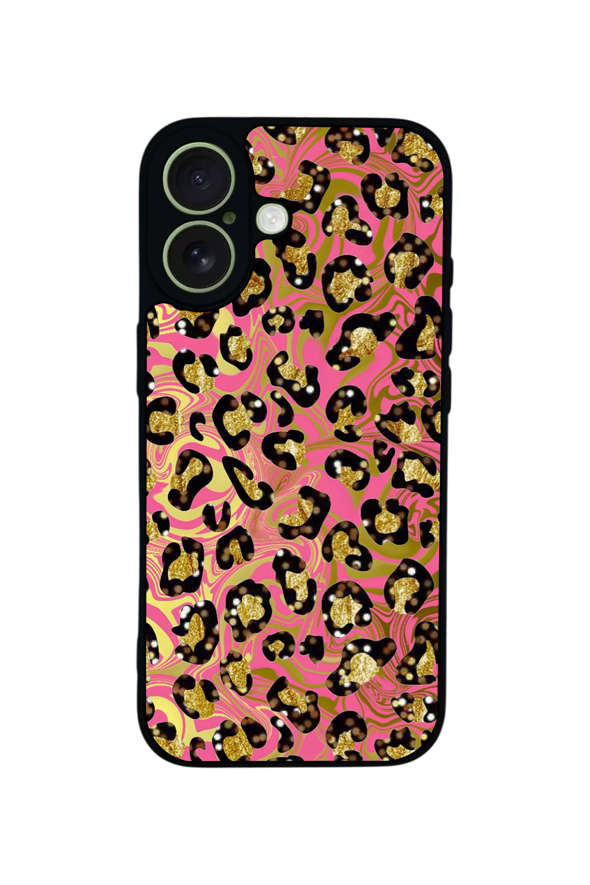 iPhone 17 Uyumlu Hologram Leopar Tasarımlı Glossy Premium Kılıf