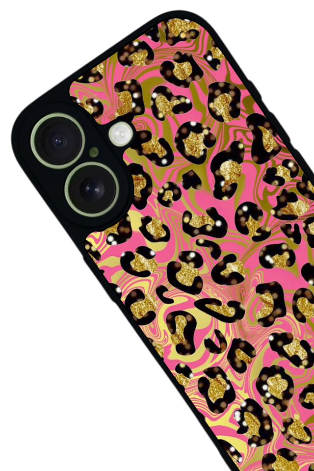 iPhone 17 Uyumlu Hologram Leopar Tasarımlı Glossy Premium Kılıf