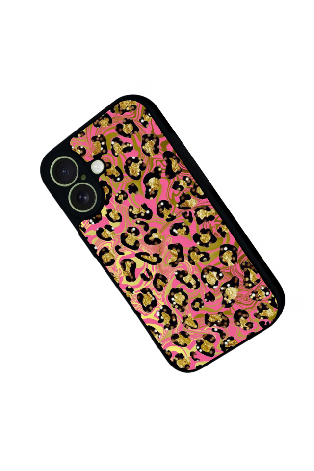 iPhone 17 Uyumlu Hologram Leopar Tasarımlı Glossy Premium Kılıf