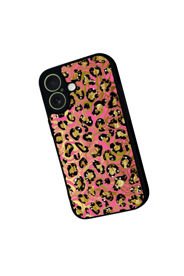 iPhone 17 Uyumlu Hologram Leopar Tasarımlı Glossy Premium Kılıf