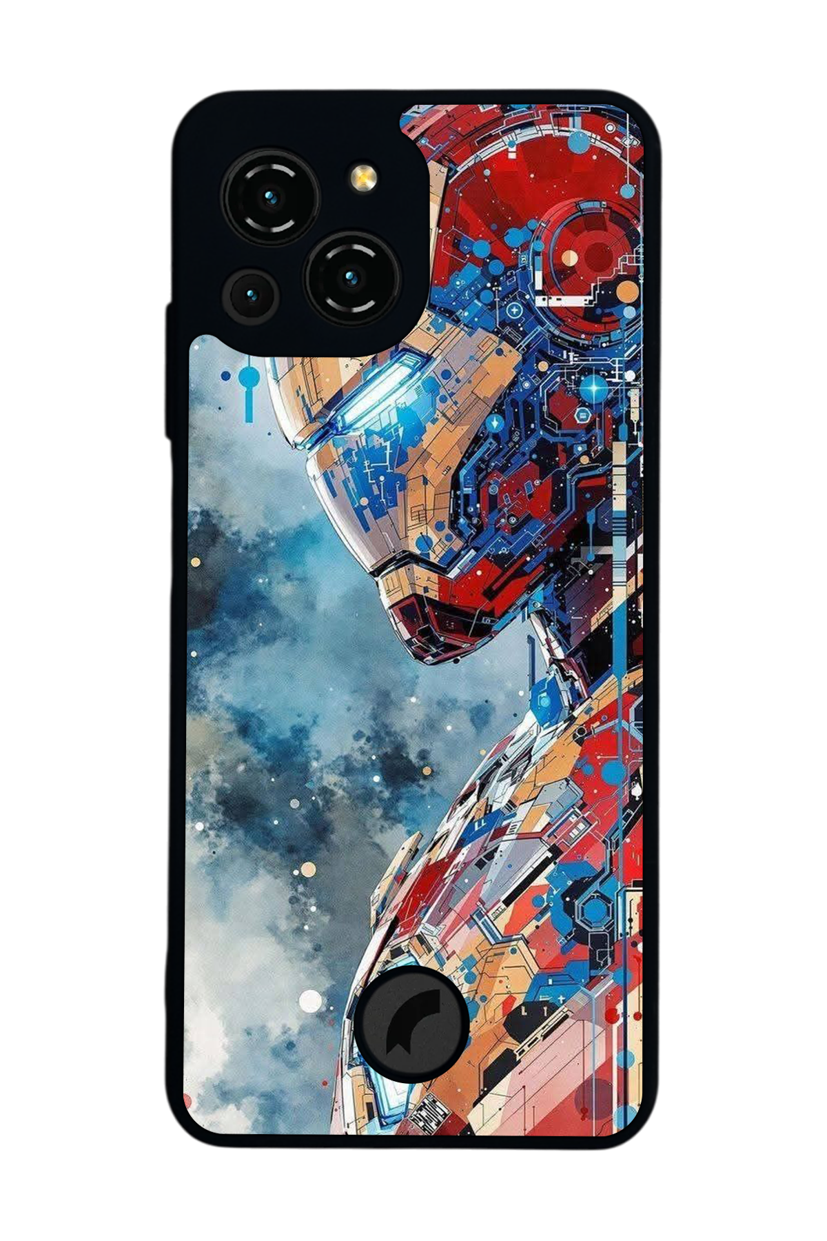 Reeder S23 Pro Max Uyumlu Iron Man ( Demir Adam ) Tasarımlı Glossy Premium Kılıf