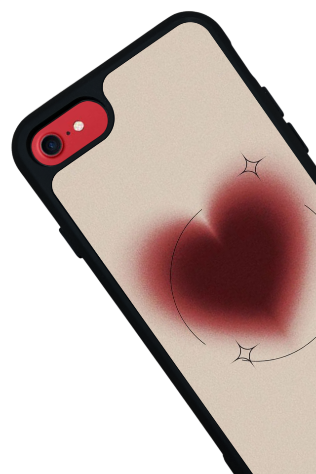 iPhone 8 Uyumlu Kalp Love Tasarımlı Glossy Premium Kılıf