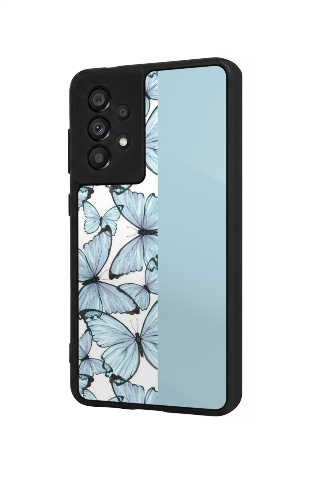 Samsung Galaxy A73 Uyumlu Kelebek Tasarımlı Glossy Premium Kılıf