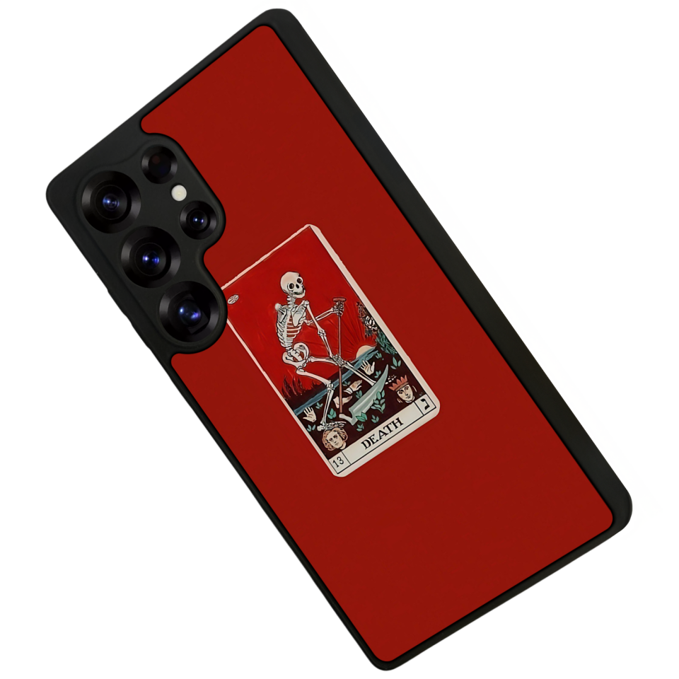 Samsung Galaxy S25 Ultra Uyumlu Kirmizi Tasarımlı Glossy Premium Kılıf