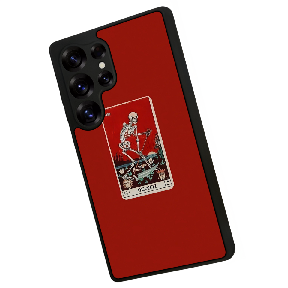 Samsung Galaxy S25 Ultra Uyumlu Kirmizi Tasarımlı Glossy Premium Kılıf