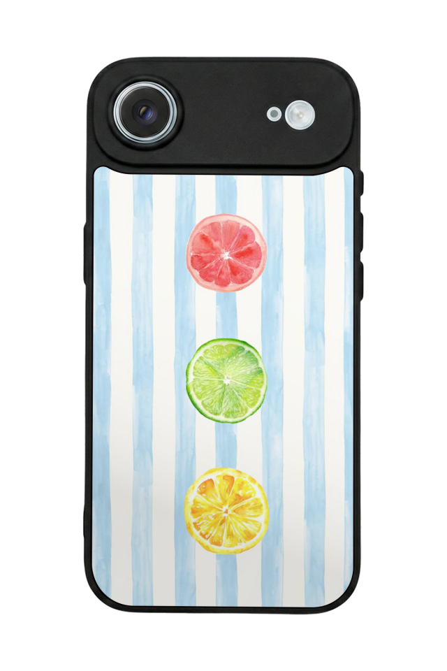 iPhone 17 Air Uyumlu Limon Tasarımlı Glossy Premium Kılıf