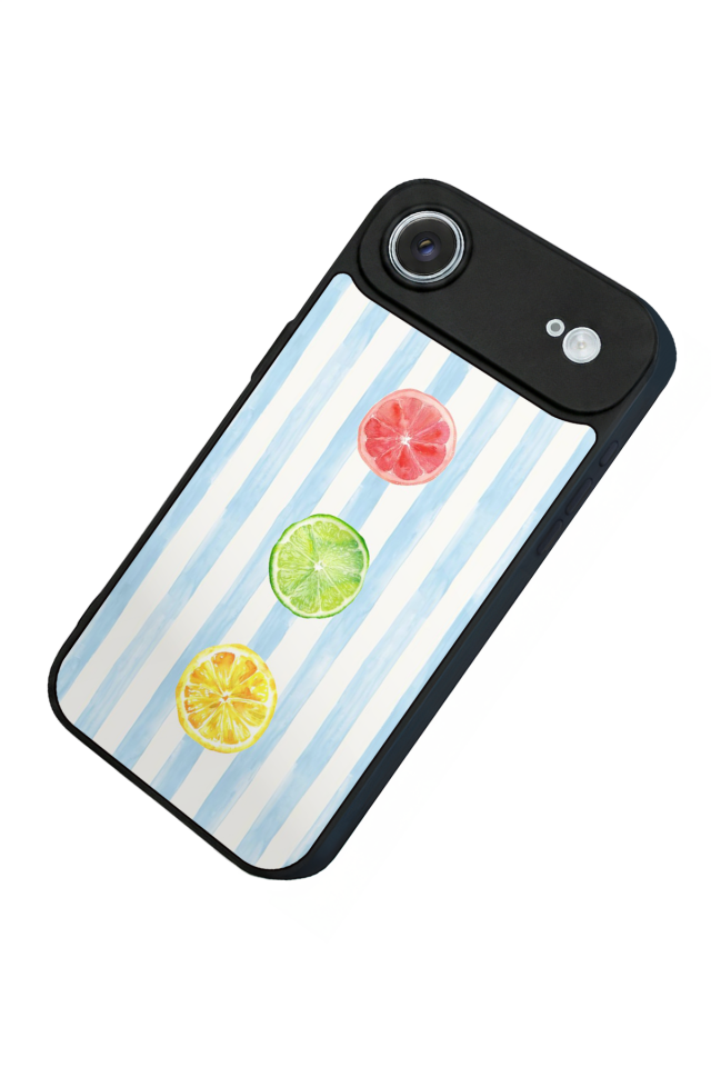 iPhone 17 Air Uyumlu Limon Tasarımlı Glossy Premium Kılıf