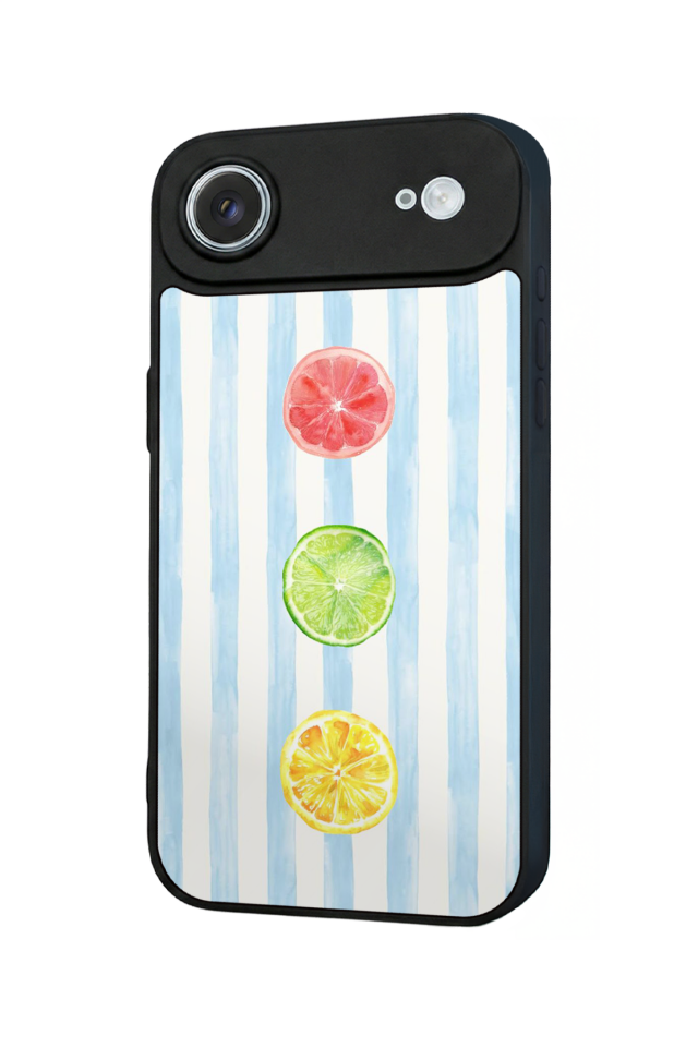 iPhone 17 Air Uyumlu Limon Tasarımlı Glossy Premium Kılıf
