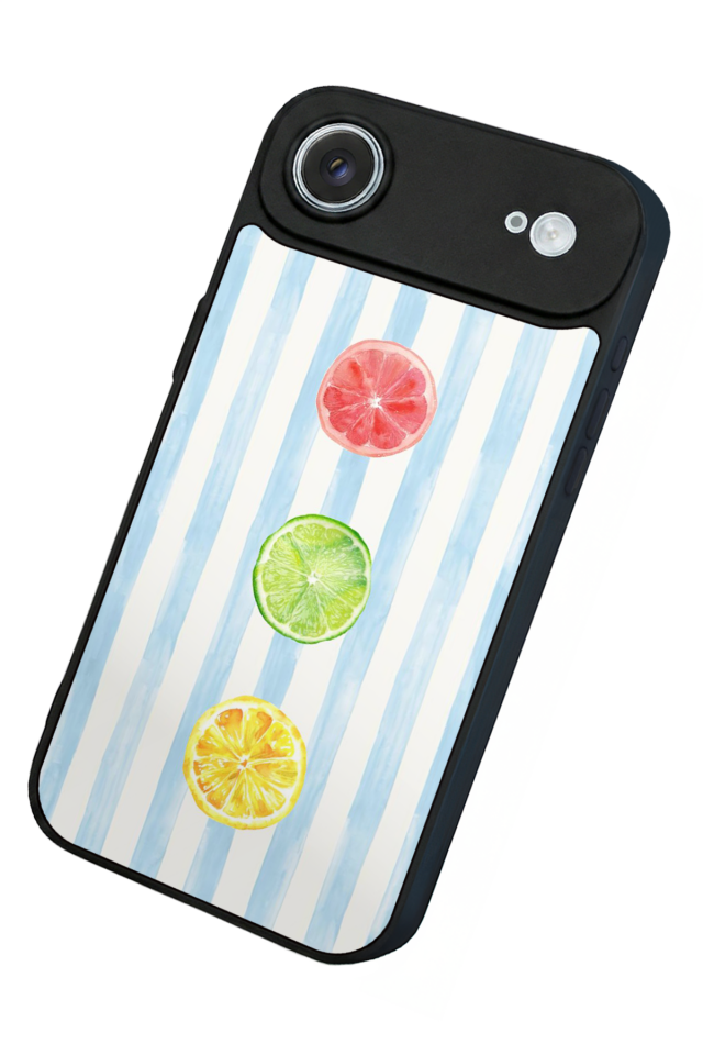 iPhone 17 Air Uyumlu Limon Tasarımlı Glossy Premium Kılıf
