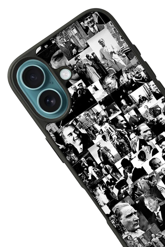 iPhone 16 Uyumlu Mustafa Kemal Ataturk Tasarımlı Glossy Premium Kılıf