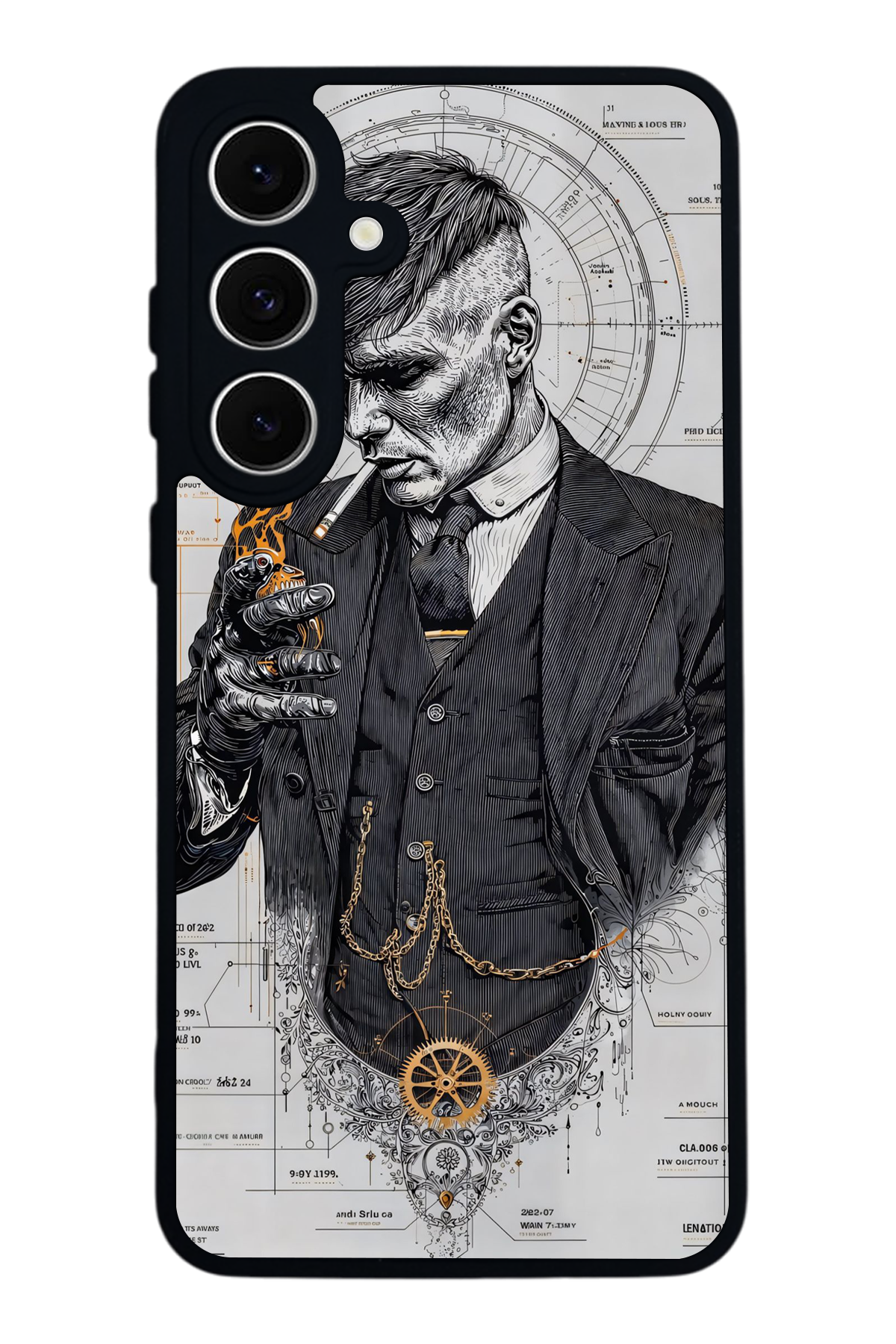 Samsung Galaxy A16 Uyumlu Peaky Blinders Tasarımlı Glossy Premium Kılıf