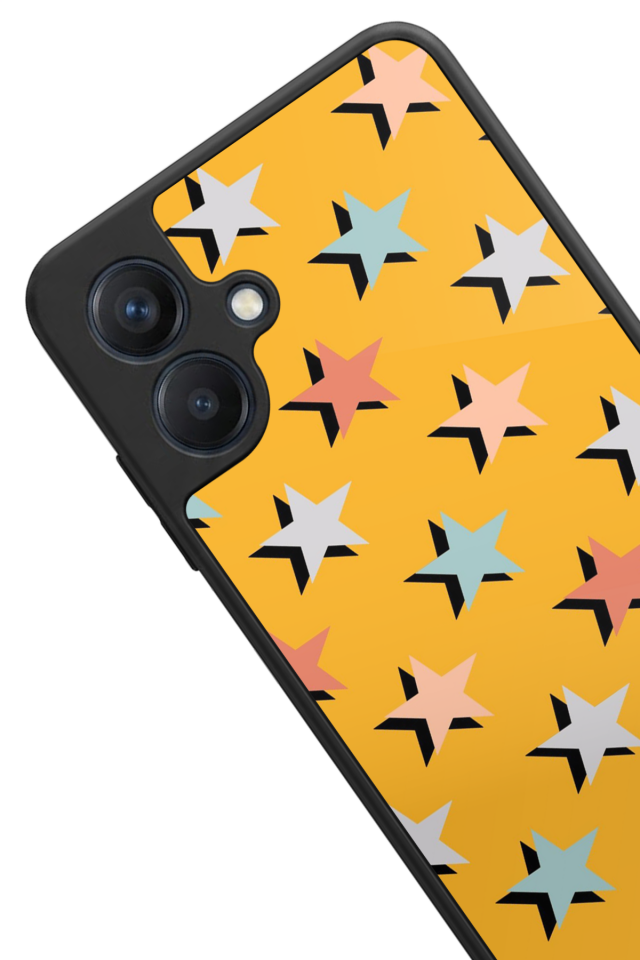 Samsung Galaxy A07 Uyumlu Retro Yildizlar Tasarımlı Glossy Premium Kılıf