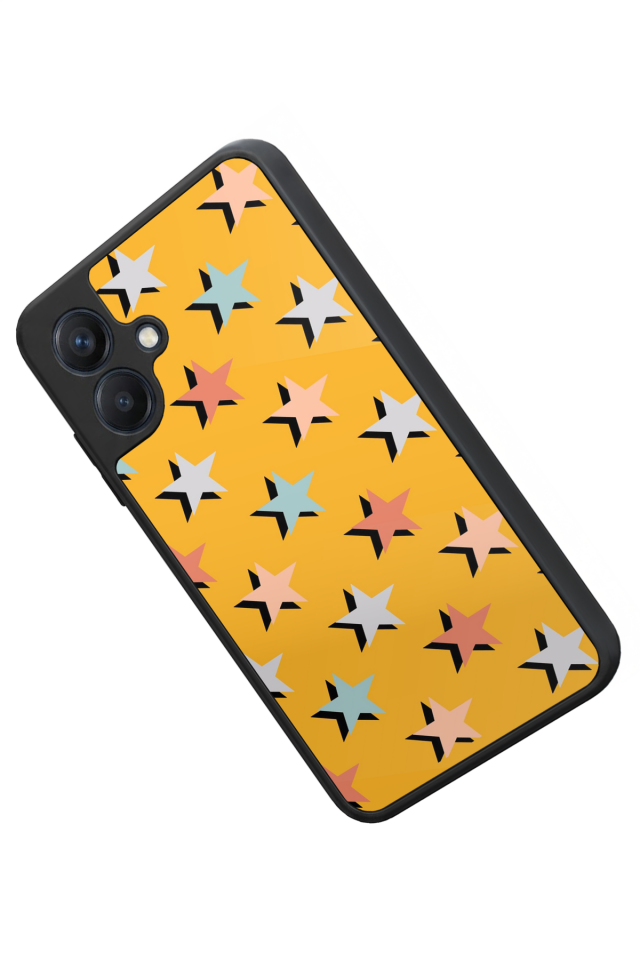 Samsung Galaxy A07 Uyumlu Retro Yildizlar Tasarımlı Glossy Premium Kılıf
