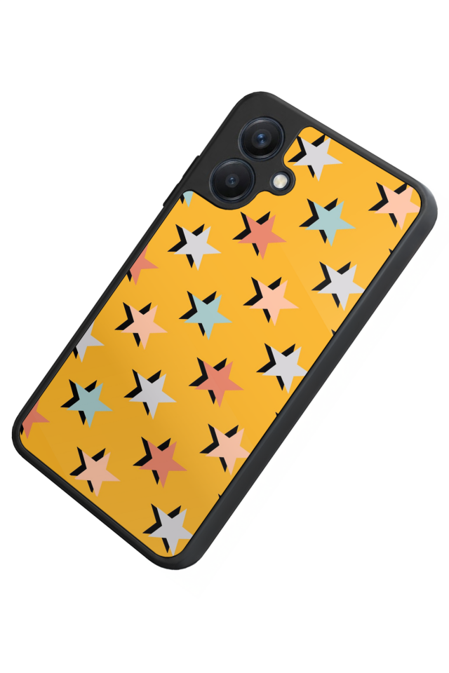 Samsung Galaxy A07 Uyumlu Retro Yildizlar Tasarımlı Glossy Premium Kılıf