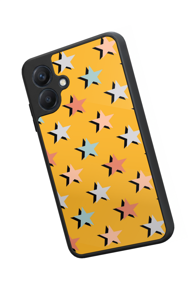 Samsung Galaxy A07 Uyumlu Retro Yildizlar Tasarımlı Glossy Premium Kılıf