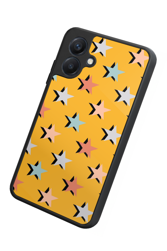 Samsung Galaxy A07 Uyumlu Retro Yildizlar Tasarımlı Glossy Premium Kılıf