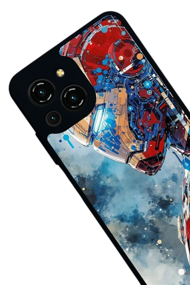 Reeder S23 Pro Max Uyumlu Iron Man ( Demir Adam ) Tasarımlı Glossy Premium Kılıf