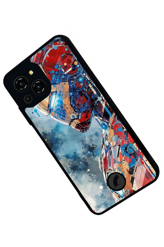 Reeder S23 Pro Max Uyumlu Iron Man ( Demir Adam ) Tasarımlı Glossy Premium Kılıf