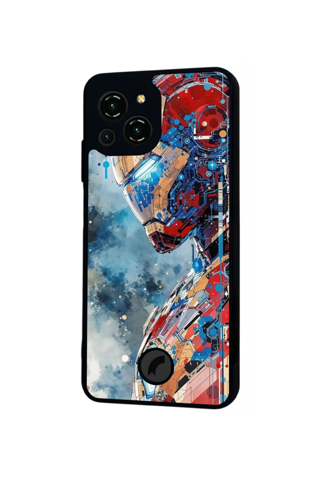 Reeder S23 Pro Max Uyumlu Iron Man ( Demir Adam ) Tasarımlı Glossy Premium Kılıf