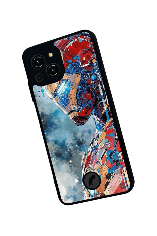 Reeder S23 Pro Max Uyumlu Iron Man ( Demir Adam ) Tasarımlı Glossy Premium Kılıf