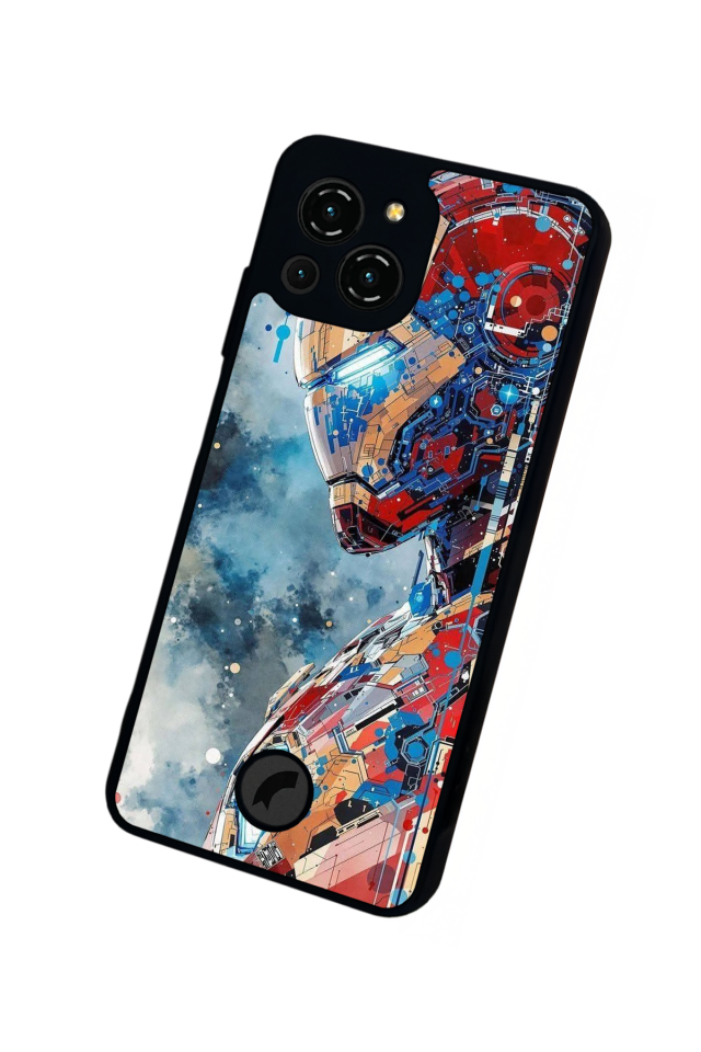 Reeder S23 Pro Max Uyumlu Iron Man ( Demir Adam ) Tasarımlı Glossy Premium Kılıf