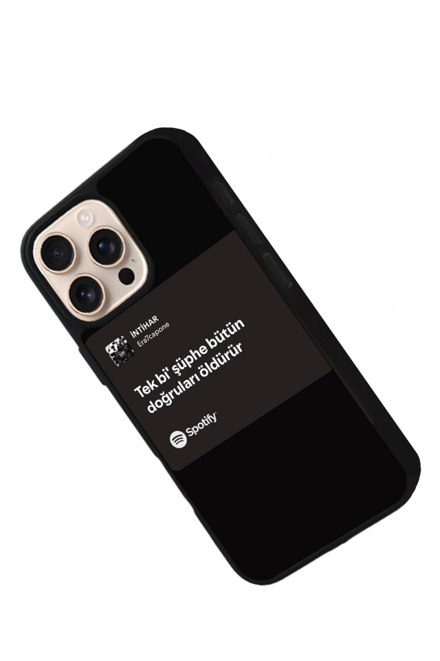 iPhone 15 Pro Uyumlu Sarki Sozleri Tasarımlı Glossy Premium Kılıf