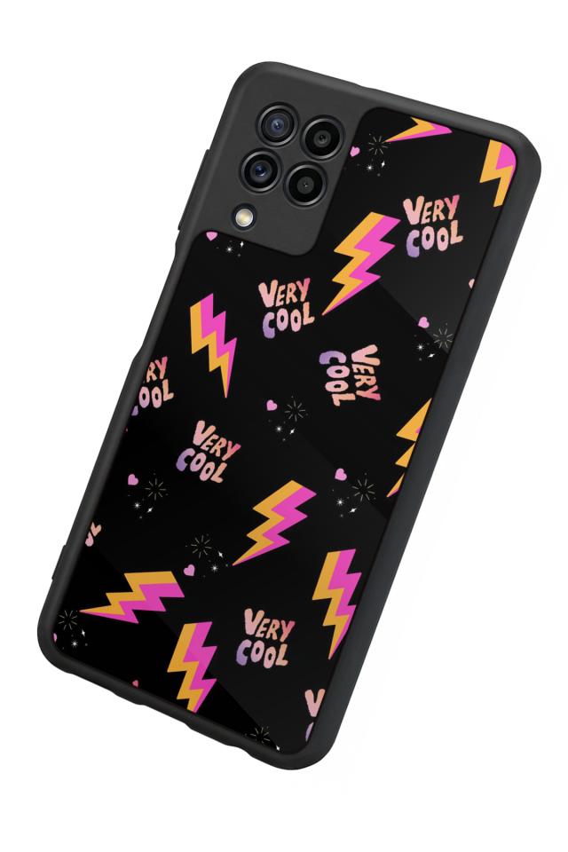 Samsung Galaxy M32 Uyumlu Simsek Tasarımlı Glossy Premium Kılıf