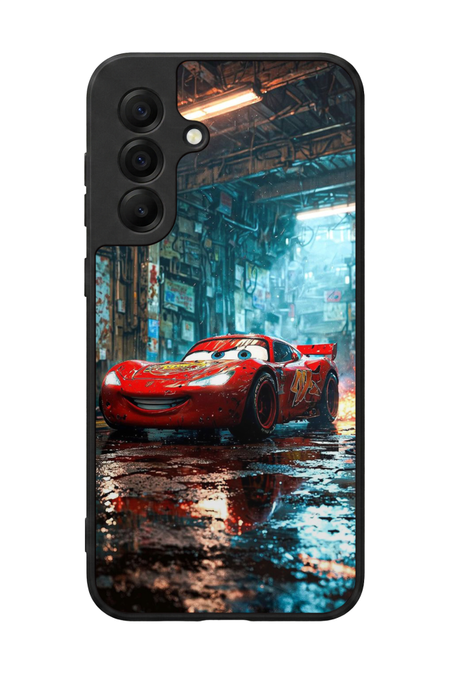 Samsung Galaxy A17 Uyumlu Şimsek McQueen Tasarımlı Glossy Premium Kılıf