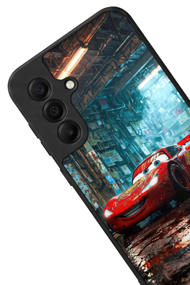 Samsung Galaxy A17 Uyumlu Şimsek McQueen Tasarımlı Glossy Premium Kılıf