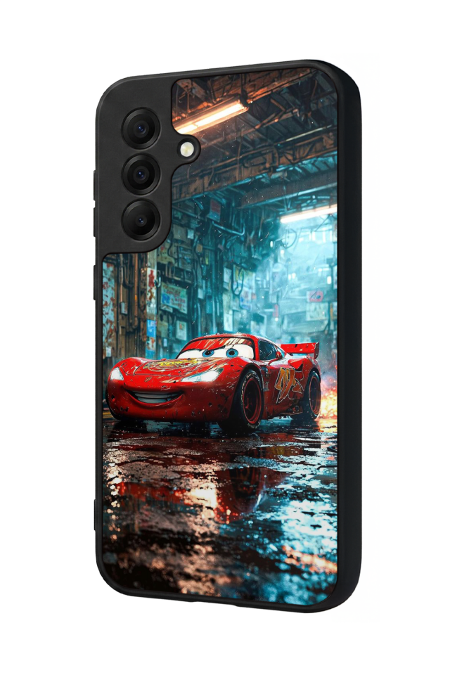Samsung Galaxy A17 Uyumlu Şimsek McQueen Tasarımlı Glossy Premium Kılıf