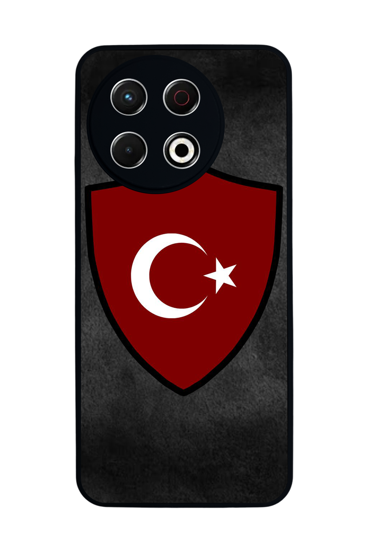 Tecno Spark 30 Pro Uyumlu Türk Bayragi Tasarımlı Glossy Premium Kılıf