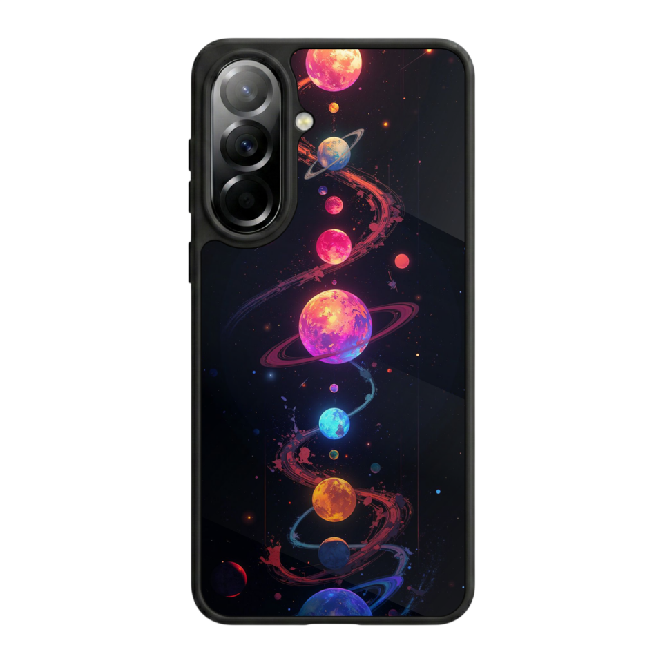 Samsung Galaxy A57 Uyumlu Uzay Tasarımlı Glossy Premium Kılıf