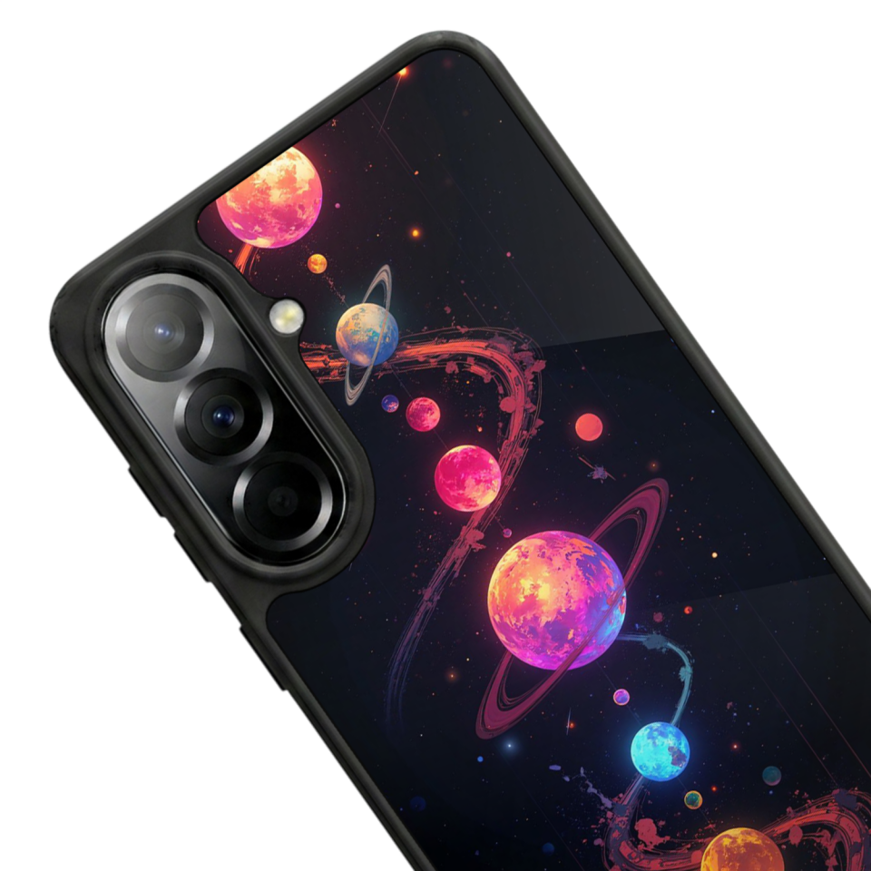 Samsung Galaxy A57 Uyumlu Uzay Tasarımlı Glossy Premium Kılıf