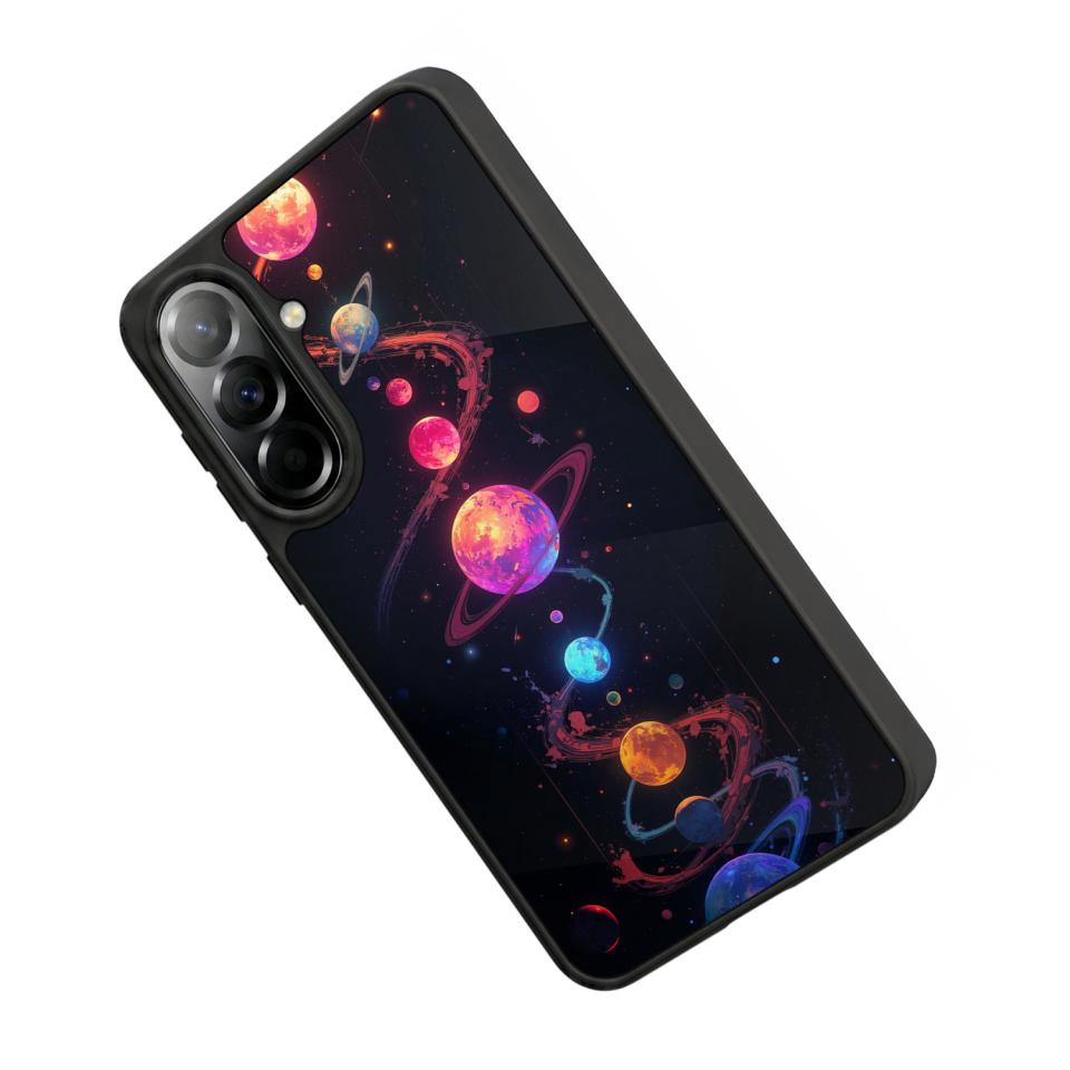 Samsung Galaxy A57 Uyumlu Uzay Tasarımlı Glossy Premium Kılıf