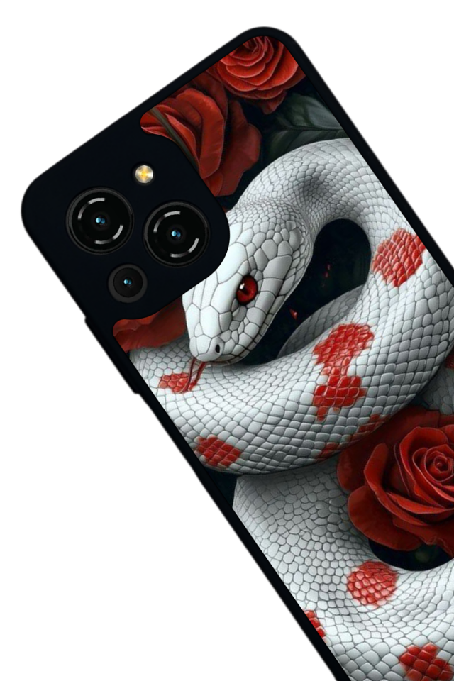 Reeder S23 Pro Max Uyumlu Yılan Tasarımlı Glossy Premium Kılıf