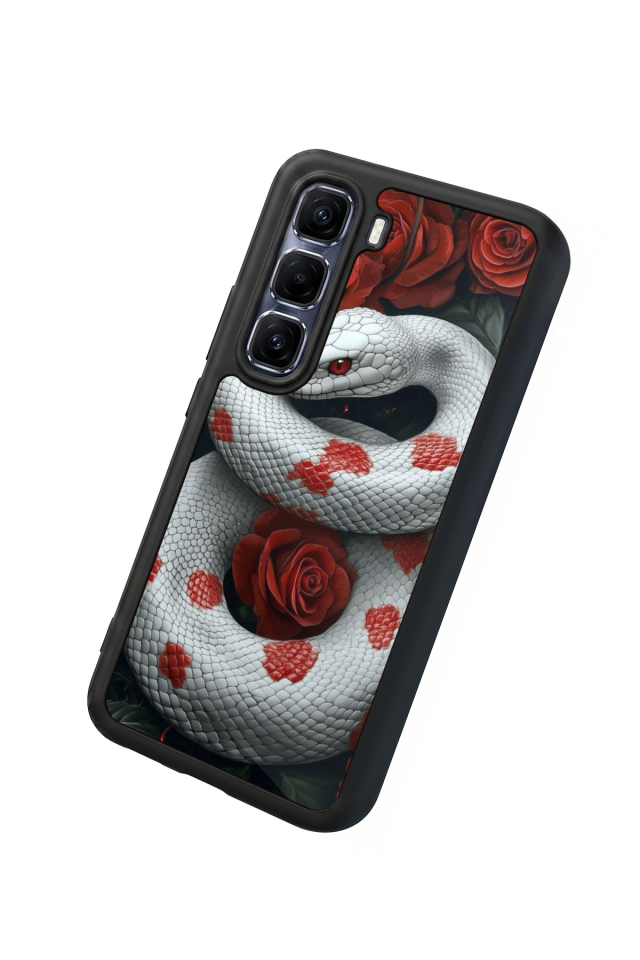 Infinix Hot 60 Pro Plus Uyumlu Yılan Tasarımlı Glossy Premium Kılıf