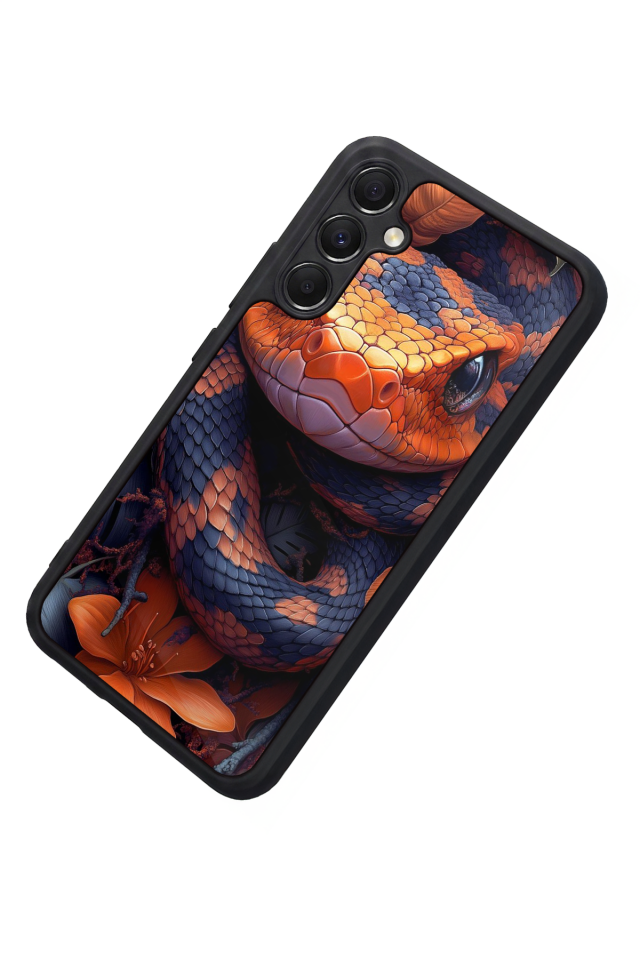 Samsung Galaxy A34 Uyumlu Yılan Tasarımlı Glossy Premium Kılıf