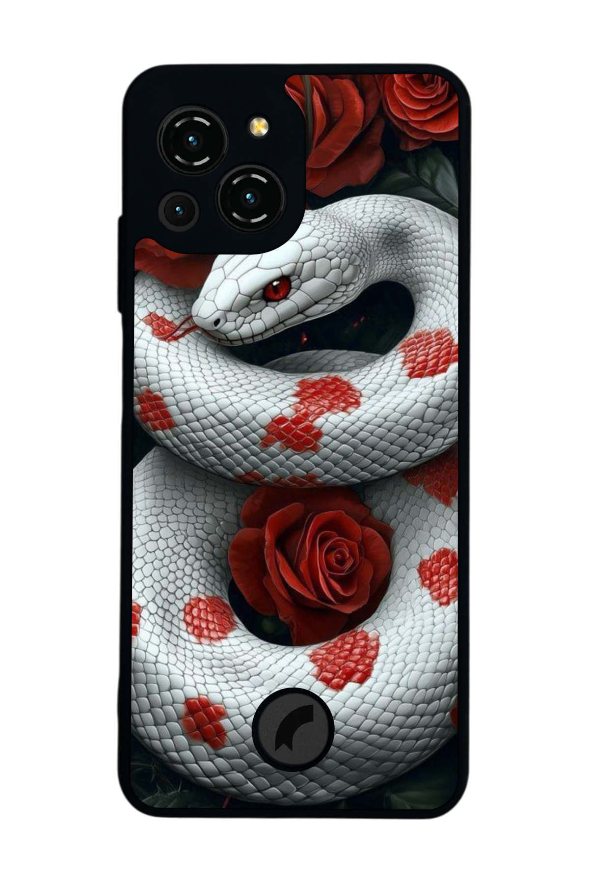 Reeder S23 Pro Max Uyumlu Yılan Tasarımlı Glossy Premium Kılıf