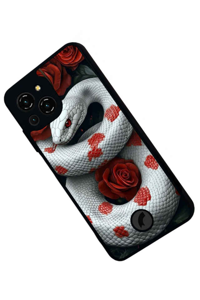 Reeder S23 Pro Max Uyumlu Yılan Tasarımlı Glossy Premium Kılıf