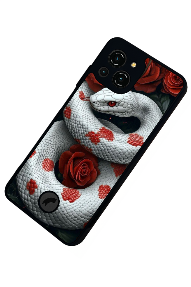 Reeder S23 Pro Max Uyumlu Yılan Tasarımlı Glossy Premium Kılıf