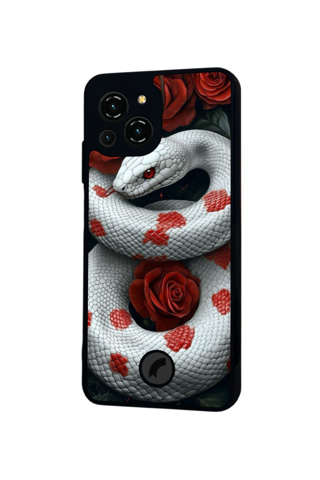 Reeder S23 Pro Max Uyumlu Yılan Tasarımlı Glossy Premium Kılıf